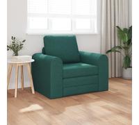 WEMYUFURN Sillón moderno verde oscuro: sillón de relax plegable con cojín cómodo para salón y oficina en casa, ahorra espacio, 98 x 71 cm, funda de tela de fácil cuidado