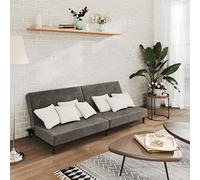 WEMYUFURN Sofá cama de terciopelo de 2 plazas con marco de madera - Cama de invitados 2 en 1 y asiento de terciopelo suave, construcción robusta para sala de estar y espacios pequeños, ahorra espacio