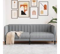 WEMYUFURN Sofá de 2 plazas moderno de tela gris - Cómodo asiento para salón con funda transpirable y patas de apoyo estables, perfecto para relajarse, leer y ver la televisión