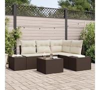 WEMYUFURN Sofá de esquina de jardín de 4 plazas con tejido resistente a la intemperie y cojines extraíbles para terraza, balcón, exterior, moderno sofá gris