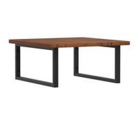 WEMYUFURN Tapa de lavabo con soporte de acero y madera maciza de roble | Estantería flotante rectangular para colgar toallas, fácil de montar en la pared, diseño moderno, no perforado previamente