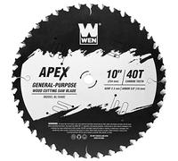 WEN BL1040C Apex 10-Inch 40-Tooth Carbide-Tipped General-Purpose Industrial-Grade Woodworking Saw Blade with Cool-Cut Coating