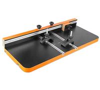 WEN DPA2513 Mesa de prensa de taladro de 24 x 12 pulgadas con una valla ajustable y bloque de tope