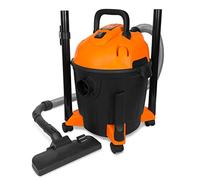 WEN VC4710 10-Amp 5-Gallon Portable HEPA Wet/Dry Shop Vacuum and Blower with 0.3-Micron Filter, Hose, and Accessories,Orange