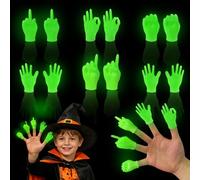 WENAUANG 12 PCS Tiny Hands Manos Diminutas Manitas, Manos Pequeñas Goma, Mini Marionetas de Dedo con 6 Gesto, Dedo Juguetes Conjunto Divertida Juguete para Adultos