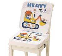 WENAUANG Alzador Silla para Niños Comer, Elevador Coche Niño, Portátil, Fácil de Limpiar, Funcionalidad Adicional Cojín del Asiento Elevador (Excavadora)