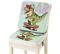 WENAUANG Alzador Silla para Niños Comer, Elevador Coche Niño, Portátil, Fácil de Limpiar, Funcionalidad Adicional Cojín del Asiento Elevador (Dinosaurio)
