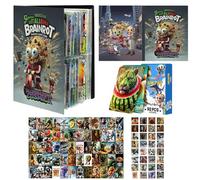 WENAUANG Juego de cartas coleccionables italianas Brainrot, trae un libro de tarjetas de espaguetis con 60 tarjetas únicas y 32 pegatinas, niños, adolescentes, fiestas y fiestas