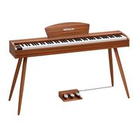 WENCAI 88 teclas totalmente ponderadas teclado de piano eléctrico de acción de tamaño completo Pianos digitales para principiantes adultos, piano vertical de madera con soporte de partitura, triple