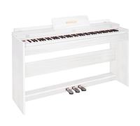 WENCAI Teclado de piano digital de 88 teclas, piano eléctrico, acción de martillo, piano electrónico vertical clásico de madera para principiantes, profesional, compatible con
