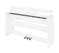 WENCAI Teclado eléctrico sensible a la velocidad de 88 teclas, piano digital vertical para el hogar, piano electrónico de madera para principiantes y adultos con 3 pedales, compatible con