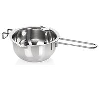 wenco 555029 Cuenco de baño de agua premium con asa, acero inoxidable, 14 cm, color plateado