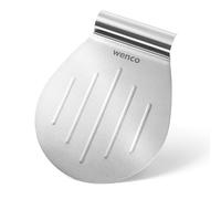 wenco Paleta para tartas y paleta de acero inoxidable - Soporte estable para tartas con mango - Utensilio de cocina también se puede utilizar como bandeja para tartas y pala para pizza, color plateado