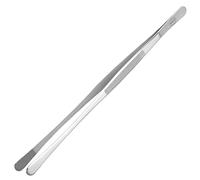 wenco Pinzas para asar de acero inoxidable premium gourmet para agarrar y girar al cocinar, 30 cm, puntas redondeadas, acero inoxidable