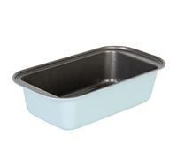 wenco Premium Mini molde para tartas de rey (14,4 x 8,4 x 4 cm, dimensiones interiores (longitud exterior: 18 cm), revestimiento antiadherente, acero al carbono, color turquesa claro