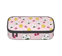 WenDang Bonita bolsa de papelería multifuncional de bola de arroz, apta para viajes, suministros de oficina, maquillaje y organización de escritorio