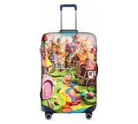 WenDang Candy Land - Funda protectora elástica para maleta, mejora la protección, se adapta a viajeros unisex, White, XL
