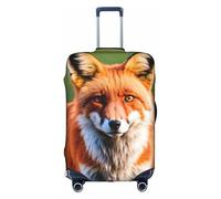 WenDang Fox Print - Funda protectora elástica para maleta, mejora la protección, se adapta a viajeros unisex, White, L