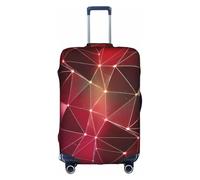 WenDang Funda protectora elástica para maleta, diseño de constelaciones de galaxia roja, mejora la protección, se adapta a viajeros unisex, White, S