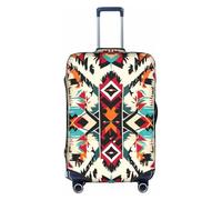 WenDang Funda protectora elástica para maleta, diseño de nativos americanos, mejora la protección, se adapta a viajeros unisex, White, S