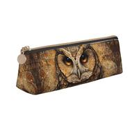WenDang Owl Beliefs - Bolsa de almacenamiento triangular de cuero para artículos de papelería y artículos de papelería de vacaciones son artículos esenciales de viaje, White, Talla única, Neceser de