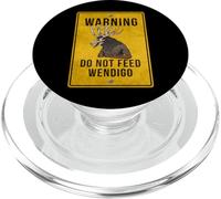 Wendigo Cryptid - Do Not Feed Wendigo Señal de Advertencia PopSockets PopGrip para MagSafe