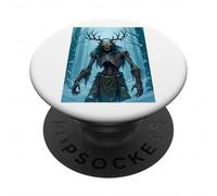 Wendigo, Demonio caníbal demacrado del folclore Nativo PopSockets PopGrip Adhesivo