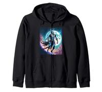 Wendigo Skinwalker in Space Illustration Graphic Design Sudadera con Capucha