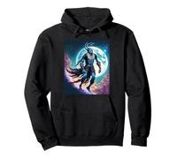 Wendigo Skinwalker in Space Illustration Graphic Design Sudadera con Capucha