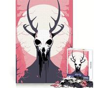 Wendigo Vector Art Cryptid para Adultos Rompecabezas de 1000 Piezas Ejercicio Mental Escape Serenidad Cierre Seguro Regalo Ideal (38x26cm)