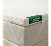 WENDRE Topper Colchón 90x200 - 7 cm Viscoelástico - Confort Luxury Plus - Alivio de Presión - con Elásticos de Sujeción - Funda Lavable - Certificado Oeko-Tex - Fabricado en Europa