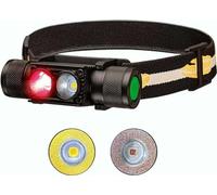 Weneasker Linterna LED para la Cabeza Con Luz Roja, Frontal Recargable D25LR Super Brillante USB C, 90 CRI Alto Blanco Claro y 660 nm Roja Profunda