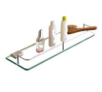 WENFEN Estantes flotantes, Estante de Vidrio for baño, Aluminio, Vidrio, Rectangular, 1 Nivel, Canasta montada en la Pared (tamaño: 13 * 25 cm)(13 * 30cm)