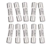 Wengart 10 fusibles cilíndricos CA RT18-32 (RO15), 10 unidades, 10 x 38 mm, CA500V, 16A 120 kA, fuerte capacidad de conmutación, puede proteger el circuito de forma fiable