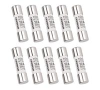 Wengart 10 fusibles cilíndricos CA RT18-32 (RO15), 10 unidades, 10 x 38 mm, CA500V, 32A 120 kA, fuerte capacidad de conmutación, puede proteger el circuito de forma fiable