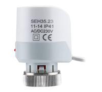 Wengart Actuador Térmico WG03 (230V NC), Cabezal con Indicador de Carrera Retráctil para Autodiagnóstico Visual, Rosca M30*1.5, para Colector de Suelo Radiante por Agua, Funcionamiento Silencioso