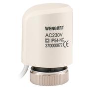 Wengart Actuador Térmico WG37 (230V NC), Cabezal Compacto Para Colector De Suelo Radiante, Rosca M30*1.5, Funcionamiento Silencioso Y Apertura Gradual, Repuesto Para Válvulas De Calefacción Por Agua