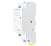 Wengart Contactor Silencioso 25A AC230V, 2NO (2 Polos Abiertos), Ultra Estrecho 18mm (1 Módulo DIN), Interruptor de Potencia para Domótica, Bombas y Alumbrado, Diseño de Bajo Consumo,WCT-25