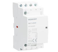 Wengart Contactor Silencioso 25A AC230V, 4NC (4 Polos Normalmente Cerrados), Carril DIN 36mm (2 Módulos), Ideal para Deslastre de Carga y Seguridad Positiva, Serie WCT-25 (Lógica Inversa)