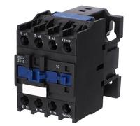 Wengart Contactor Trifásico CJX2-2510 (LC1-D25), 25A 24V AC (CA), 3 Polos + 1 Contacto Auxiliar Normalmente Abierto (1NO), Interruptor de Potencia para Motores, Bombas y Automatización Industrial