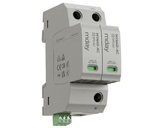 Wengart Dispositivo de protección contra sobretensiones SPD tipo 2, MDN40-275 1+NPE AC 275 V, 20-40 kA, pararrayos con contacto de señal remota, hasta ≤ 1,5 kV, certificado VDE y TÜV, protección