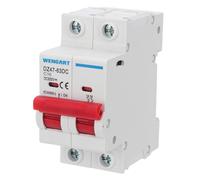 Wengart Disyuntor de CC en Miniatura DZ47-63Z,DC500V 2p 16a,Interruptor de seguridad con Protección contra sobrecarga y cortocircuito