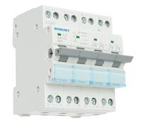 Wengart Interruptor de transferencia manual Dual Power, 40A 4P AC230V, montaje en carril DIN, para conmutación manual entre dos fuentes de alimentación
