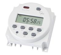 Wengart Interruptor Temporizador CN101,ACDC12V relé de Tiempo programable semanal,Pantalla LCD Digital,1M ~ 168H,Control Manual/automático,Adaptable a una Variedad de tareas de sincronización