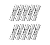 Wengart Pack de 10 Fusibles Fotovoltaicos 10A 1000V DC, 10x38mm gPV, Protección Profesional para Paneles Solares, Inversores y Autoconsumo en Viviendas o Camper, Alta Capacidad de Ruptura 33kA