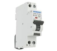 Wengart RCBO Slim 18mm (16A), Diferencial Rearmable Tipo A 30mA, 1P+N 6kA, Protección Contra Fugas Y Sobrecarga, Interruptor Magnetotérmico Diferencial Para Electrodomésticos, WGL19-40
