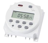Wengart Temporizador Digital CN101A 230V, Interruptor Horario Programable Semanal con Bloqueo de Teclado, Batería de Reserva, 16A, Ideal para Termo Eléctrico, Luces y Simulación de Presencia
