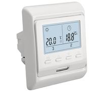 Wengart Termostato Digital para Calefacción por Suelo Radiante Eléctrico 16A WG806,Pantalla LCD Retroiluminada,Programmabile