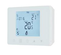 Wengart Termostato Programable para Caldera de Gas y Gasoil,Alimentado por Pilas,Contacto Seco Libre de Potencial (COM/NO/NC),Pantalla LCD,Blanco,WG09BW [Ideal para Sustituir Termostatos Antiguos]