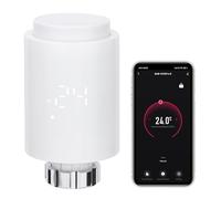 Wengart Zigbee - Válvula de radiador de termostato 1413E, control de temperatura TRV, función de detección de ventana, Alexa, control de voz Googlehome, requiere concentrador Tuya Zigbee